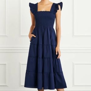 NWT XL Hill House Ellie Nap Dress. Navy poplin